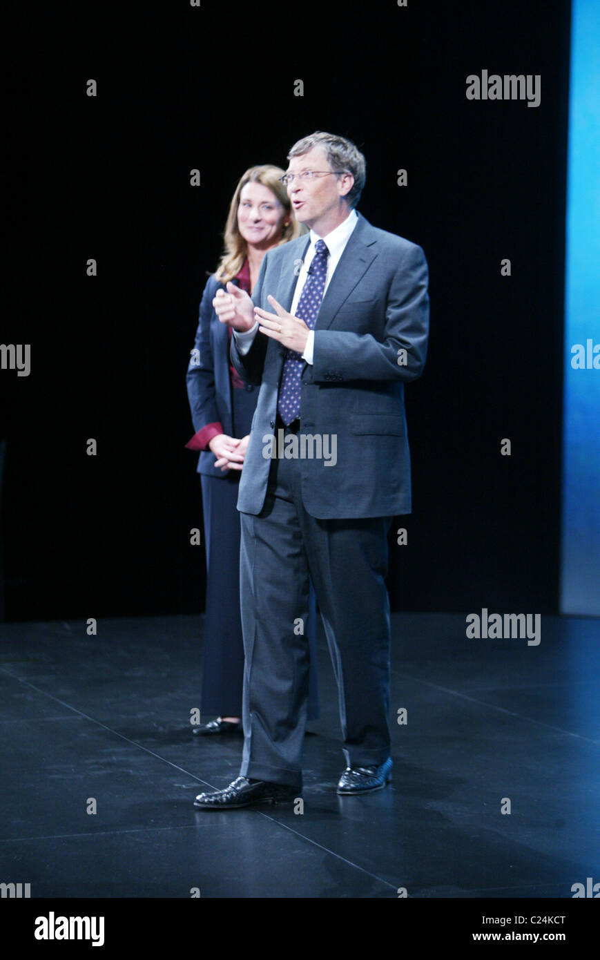 Melinda Gates und Bill Gates vorhanden "Living Proof: Warum sind wir ungeduldig Optimisten in Washington DC, USA am Dienstag, Oktober Stockfoto