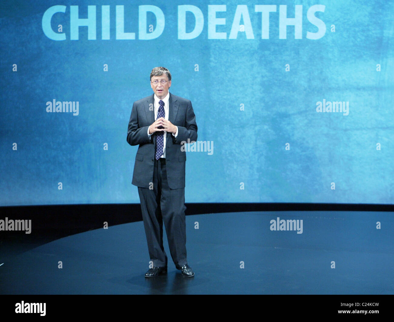 Bill Gates präsentiert "Living Proof: Warum sind wir ungeduldig Optimisten in Washington DC, USA am Dienstag, 27. Oktober 2009.  Die Stockfoto