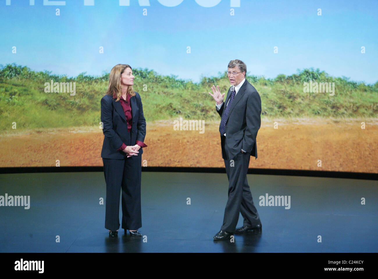 Melinda Gates und Bill Gates vorhanden "Living Proof: Warum sind wir ungeduldig Optimisten in Washington DC, USA am Dienstag, Oktober Stockfoto