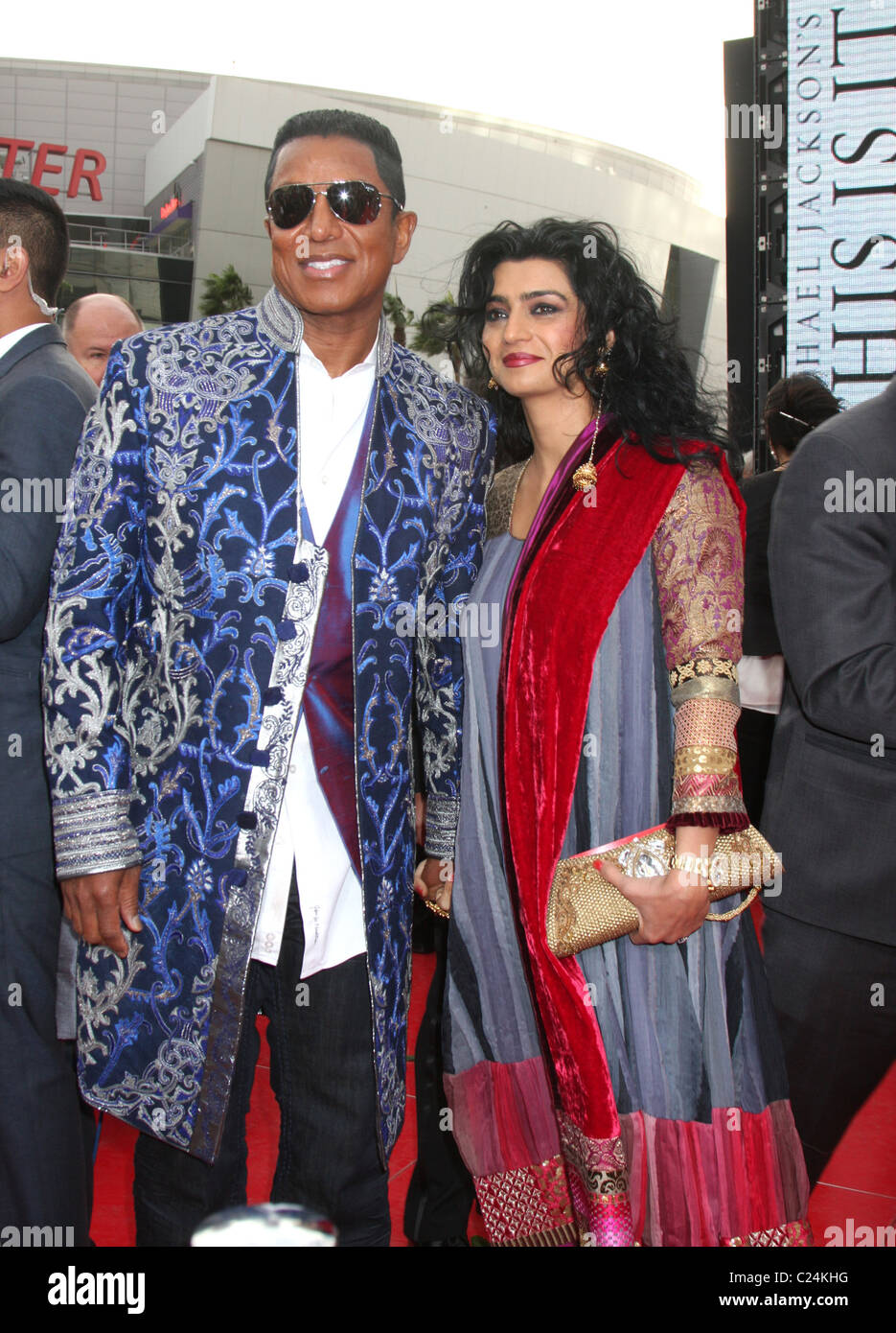 Jermaine Jackson und seine Frau Halima Rashid Michael Jacksons “This Is