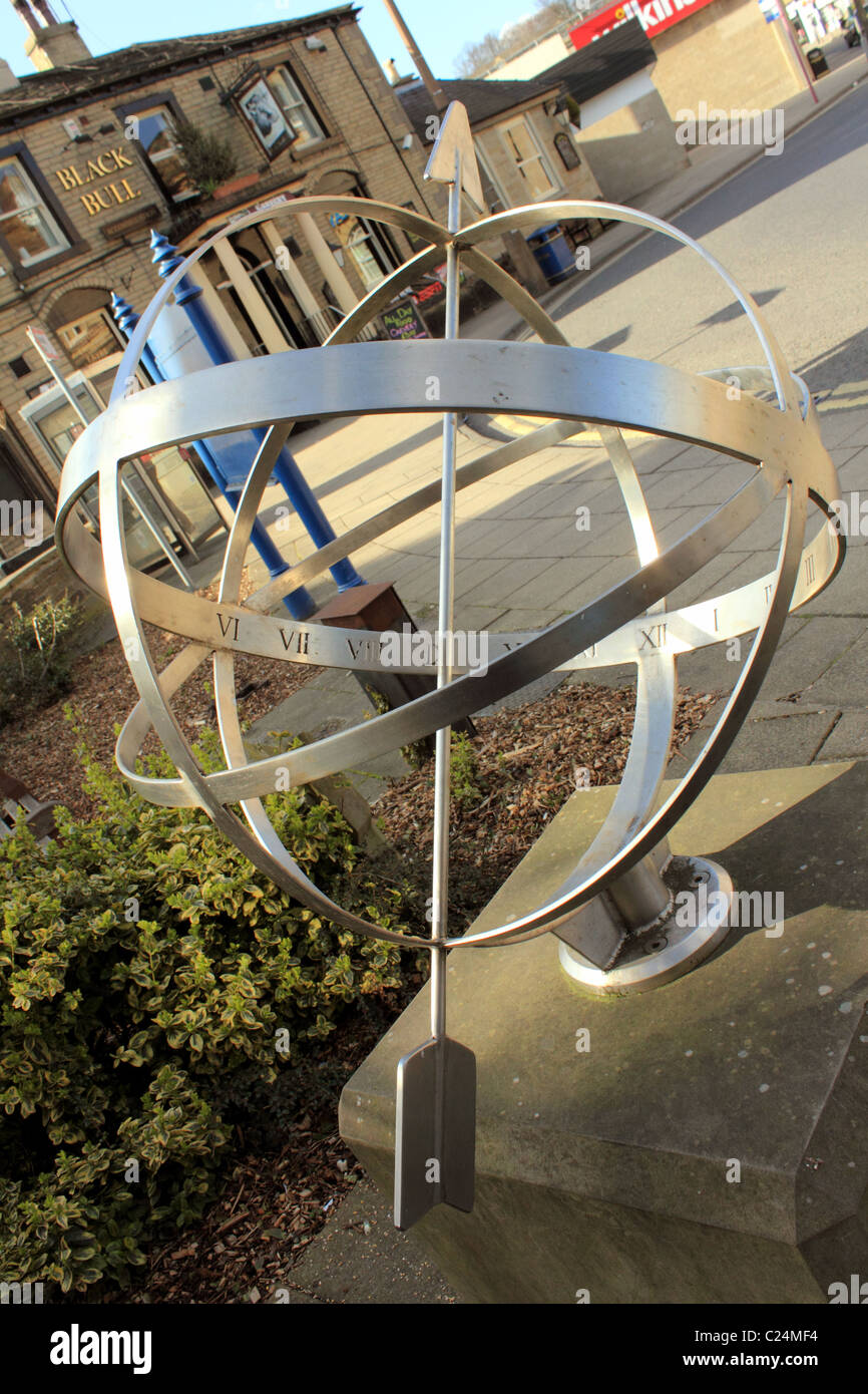 Sun Dial Brighouse Yorkshire Vereinigtes Königreich UK Stockfoto