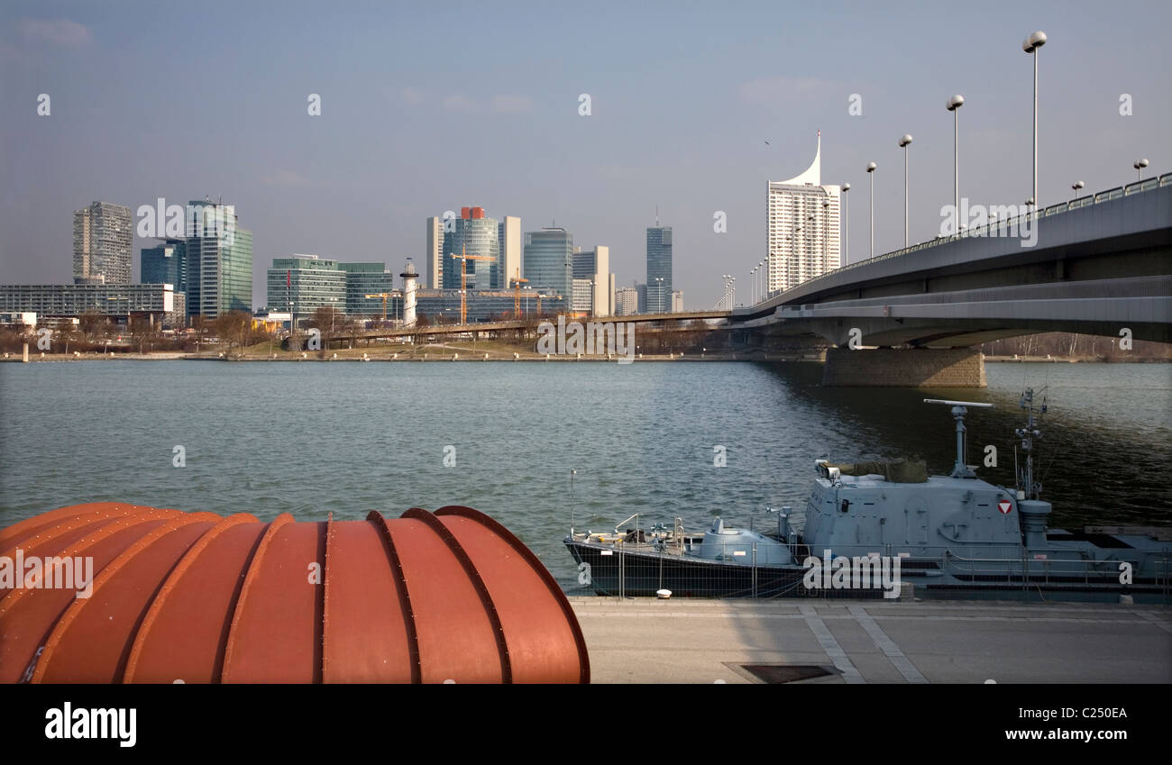 Wien - Uno-city Stockfoto