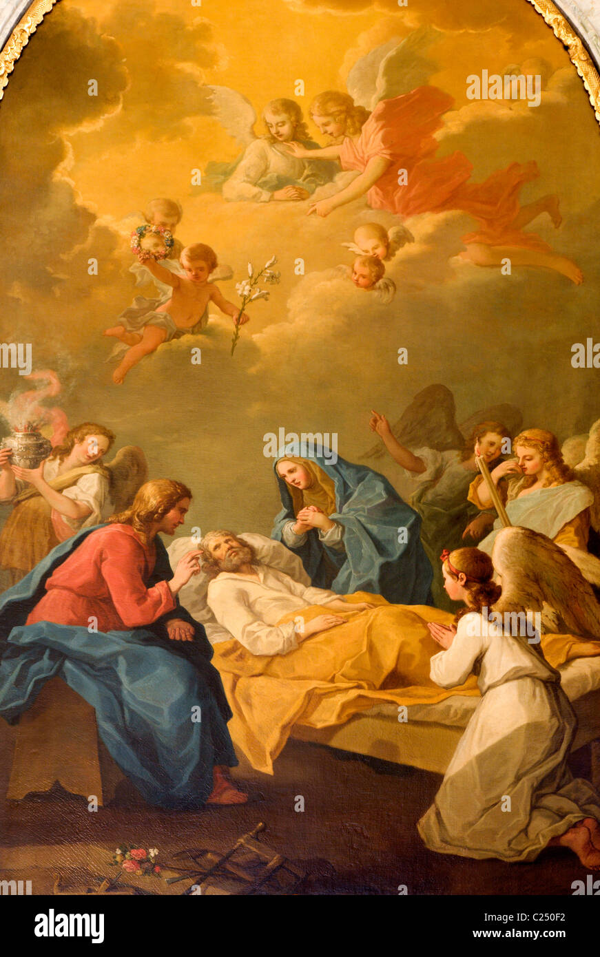 Tod des Heiligen Josef von Vienna-Kirche des Heiligen Josef Stockfoto