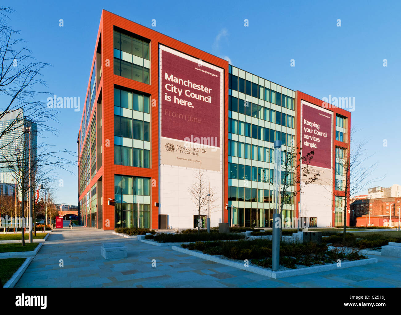 Manchester City Council Büros, Manchester, England, UK Stockfoto