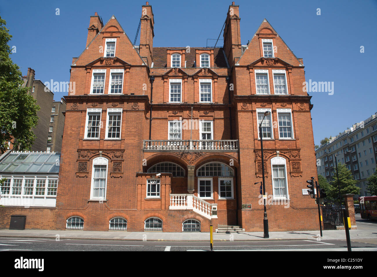 London - typischen Backstein-Haus Stockfoto