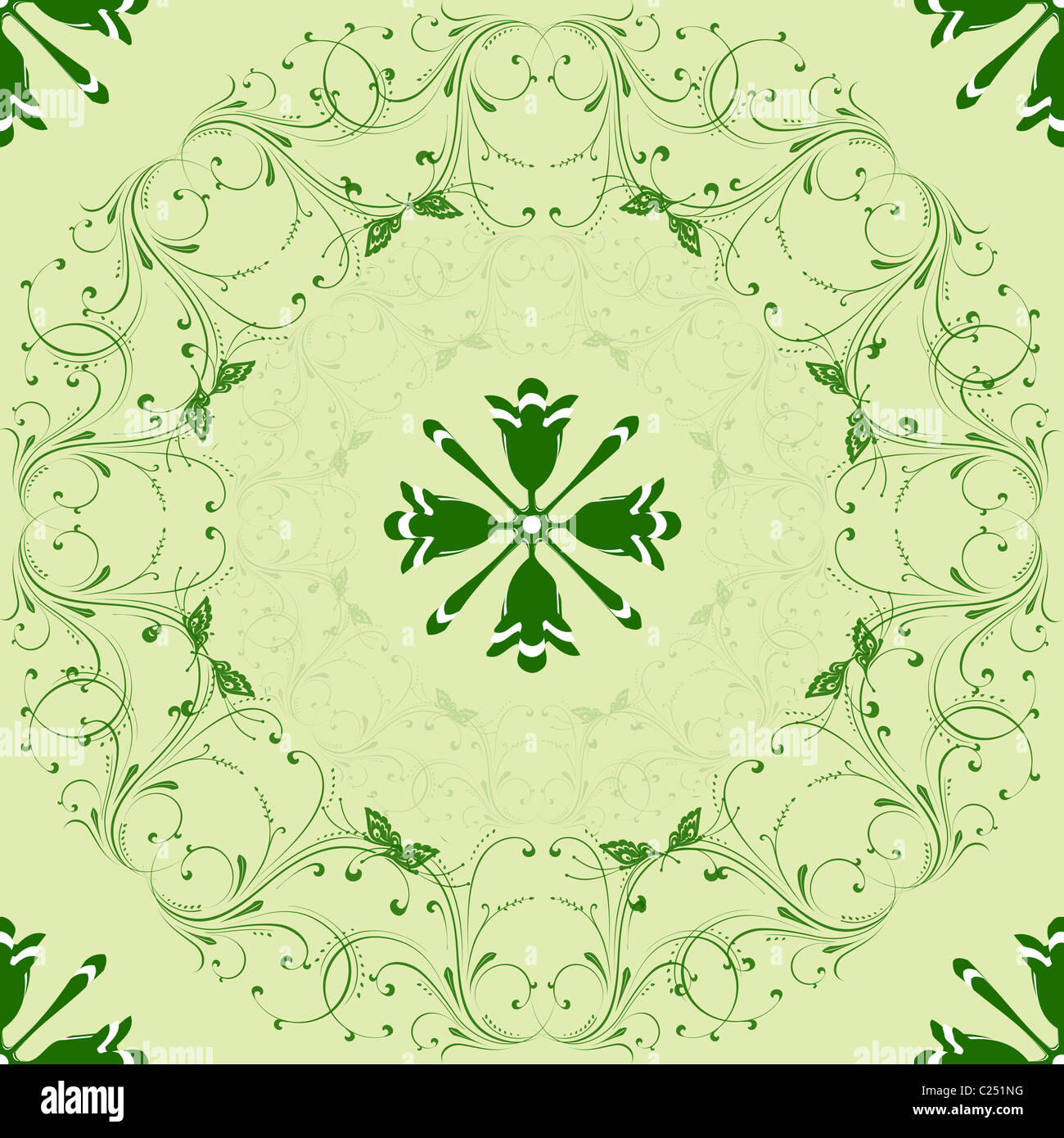 Abstrakte Blumenmuster Hintergrund der Tischdecke Stockfoto