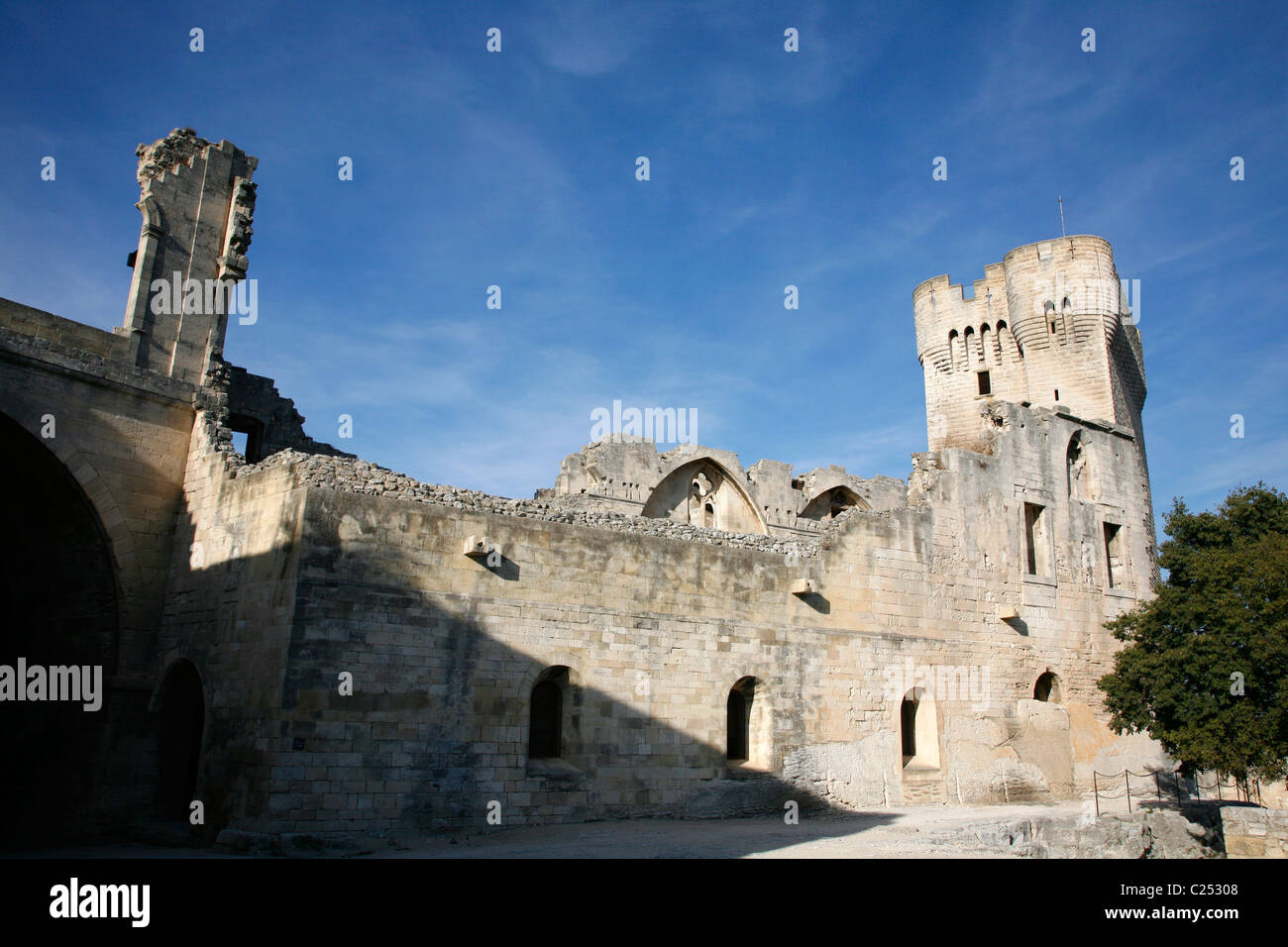 Abbaye de Montmajour, Provence, Frankreich. Stockfoto