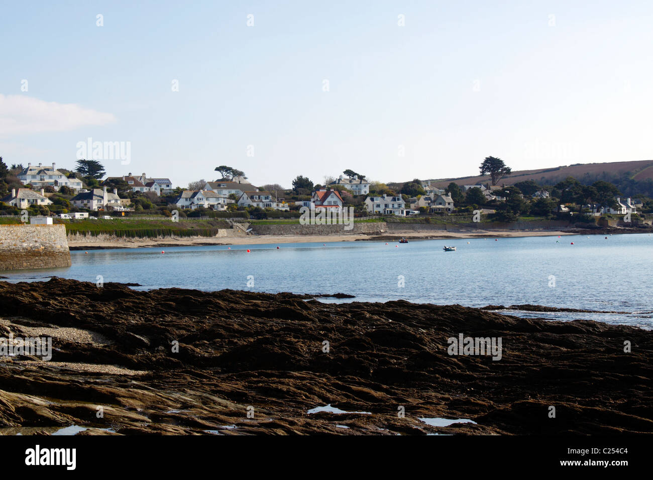 DER Küste CORNWALLS AT St MAWES. CORNWALL UK. Stockfoto