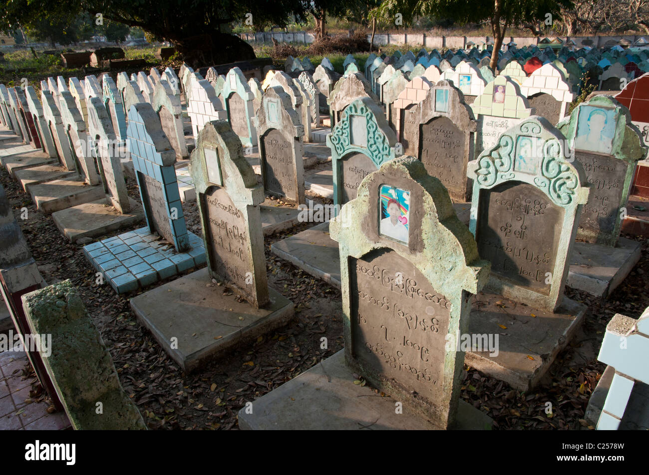 Budhist Friedhof. Hsipaw. Nördlichen Shan Staat. Myanmar Stockfoto