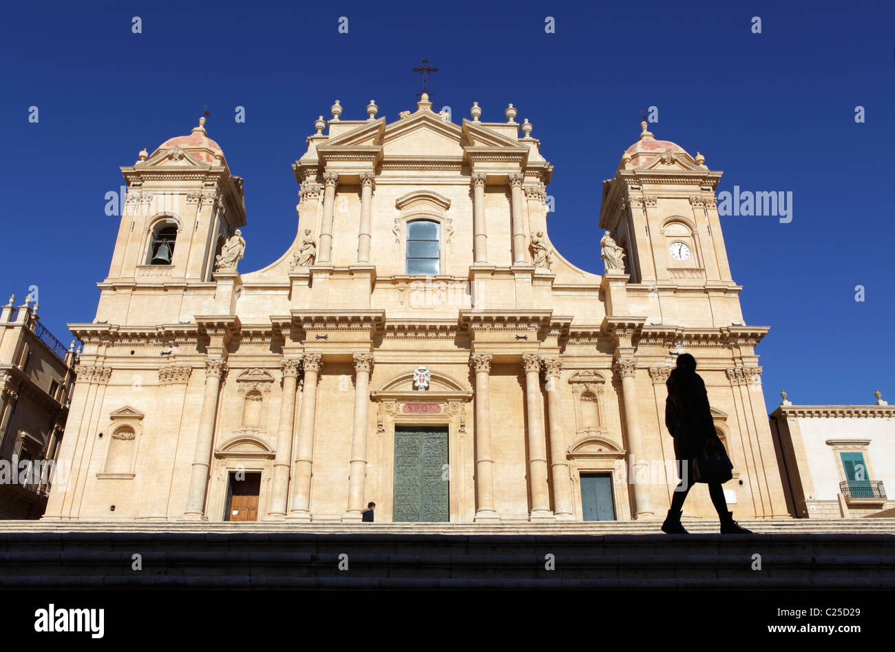 Kathedrale San Nicolo in Piazza del Municipio, Noto, Sizilien, Italien Stockfoto