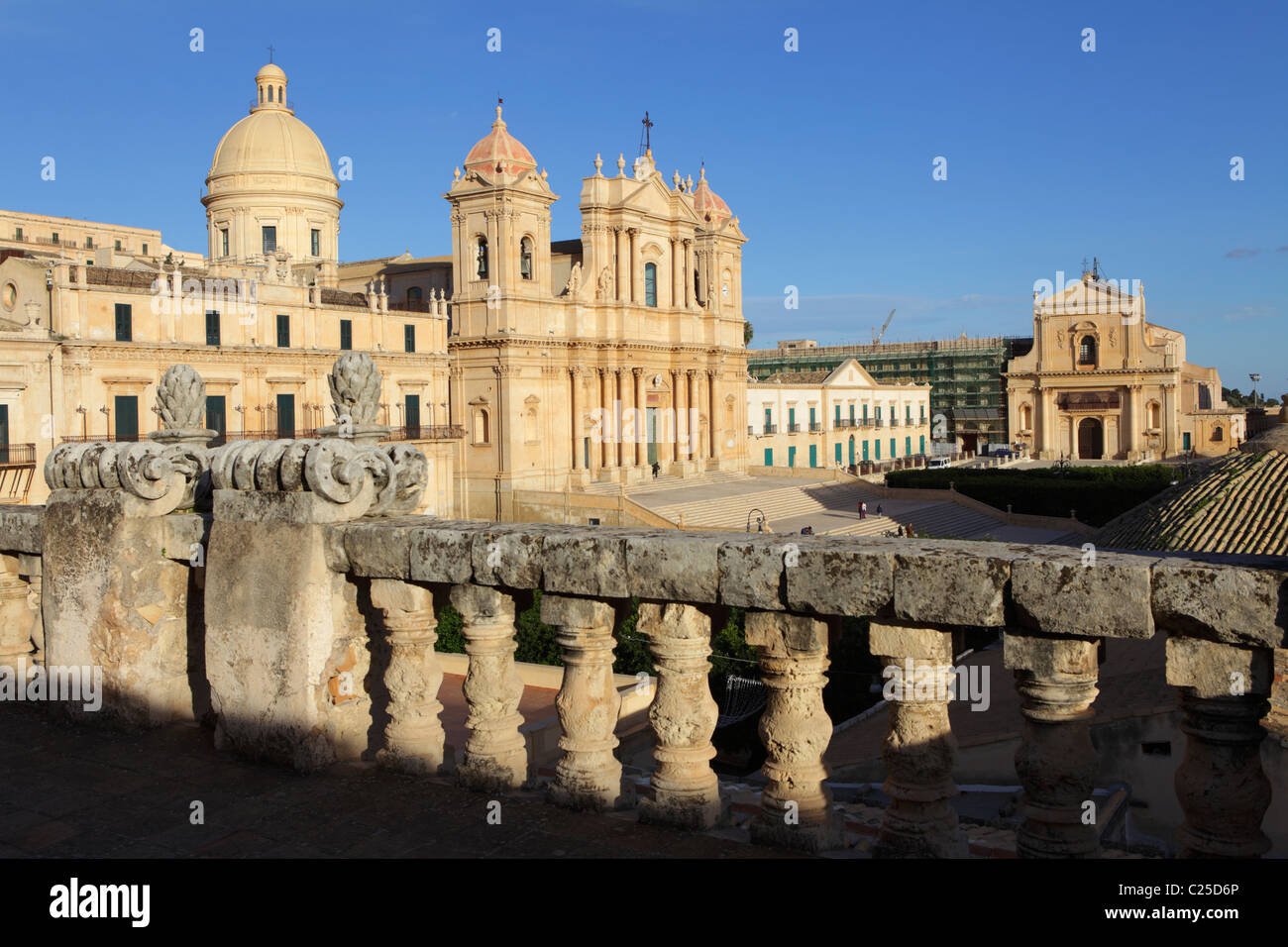 Kathedrale San Nicolo in Piazza del Municipio, Noto, Sizilien, Italien Stockfoto