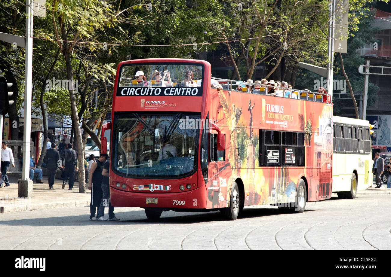 Öffentlicher Bus-Mexiko-Stadt Stockfoto