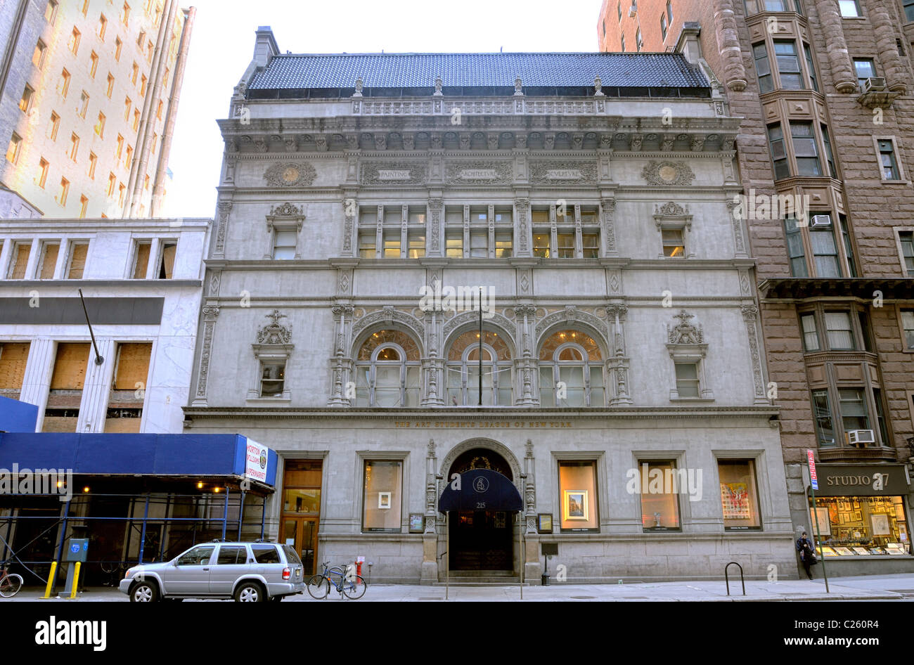 Die Art Students League of New York aufbauend auf West 57th Street in New York City. Stockfoto