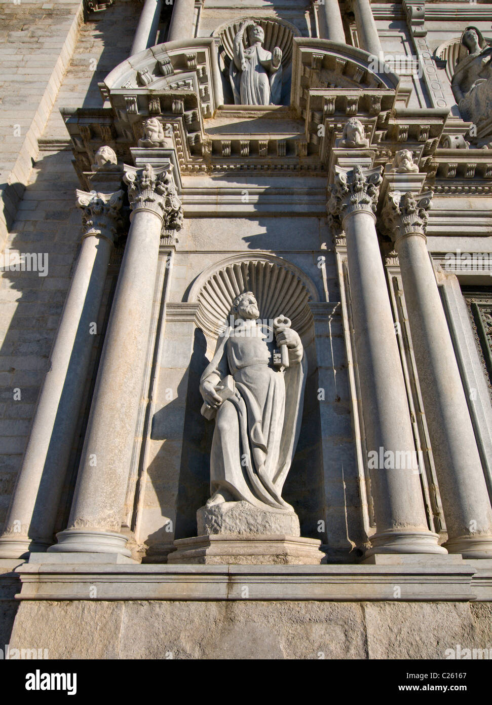 Kathedrale von Girona in Katalonien, Spanien Stockfoto