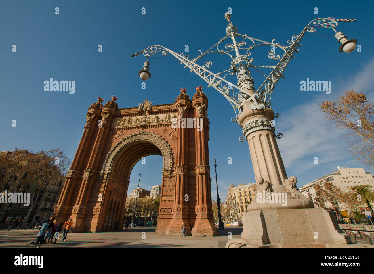 Arc de Triomf, Arco del Triunfo, Barcelona, Katalonien, Spanien Stockfoto