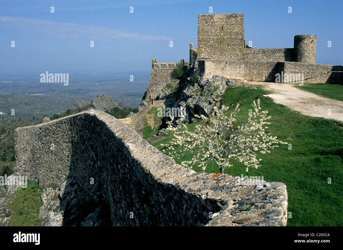 Marvão Burg, befindet sich im portugiesischen Alentejo Provinz Stockfoto