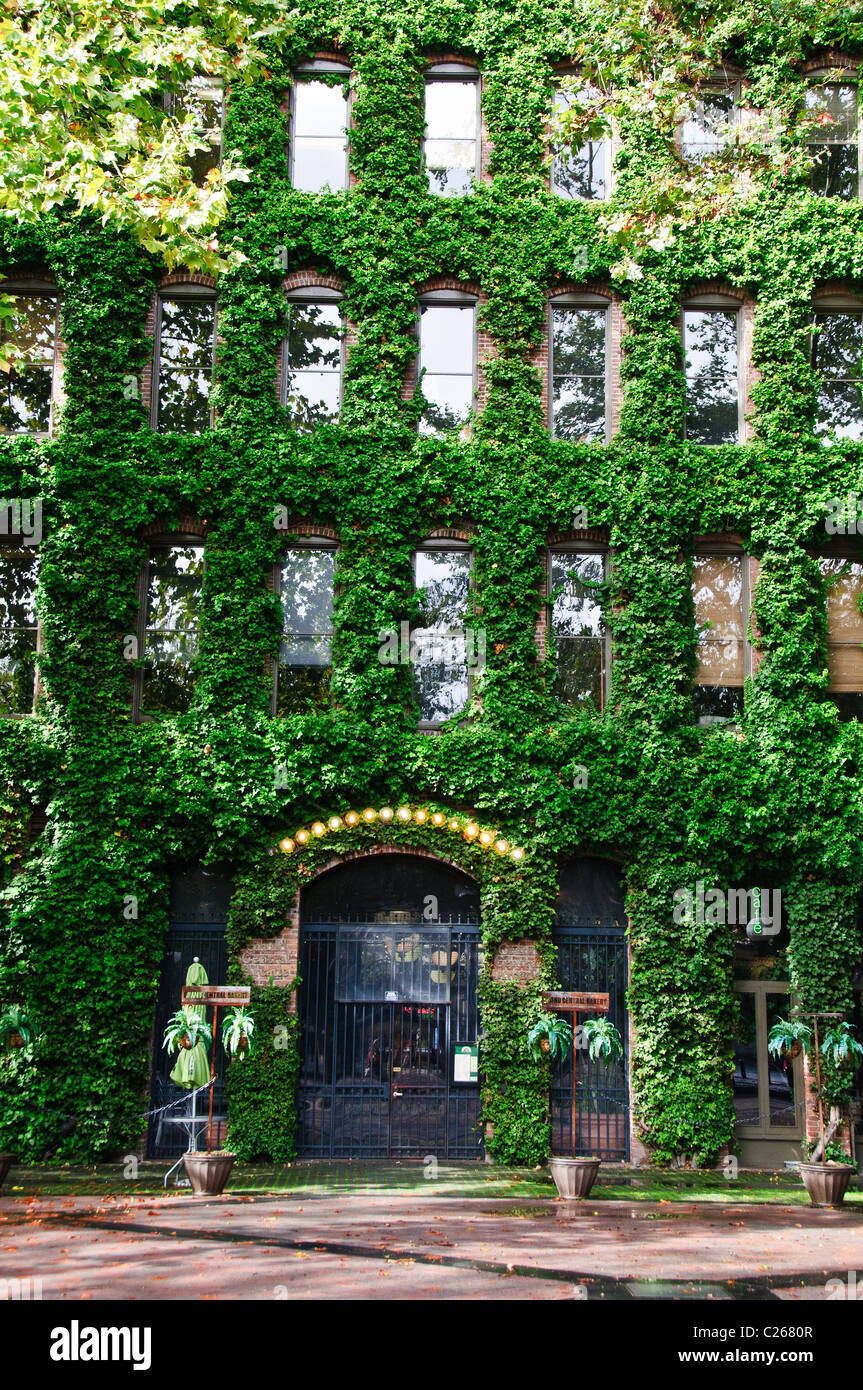 Grand Central Arcade, Occidental Park, Pioneer Square, Seattle, Washington Stockfoto