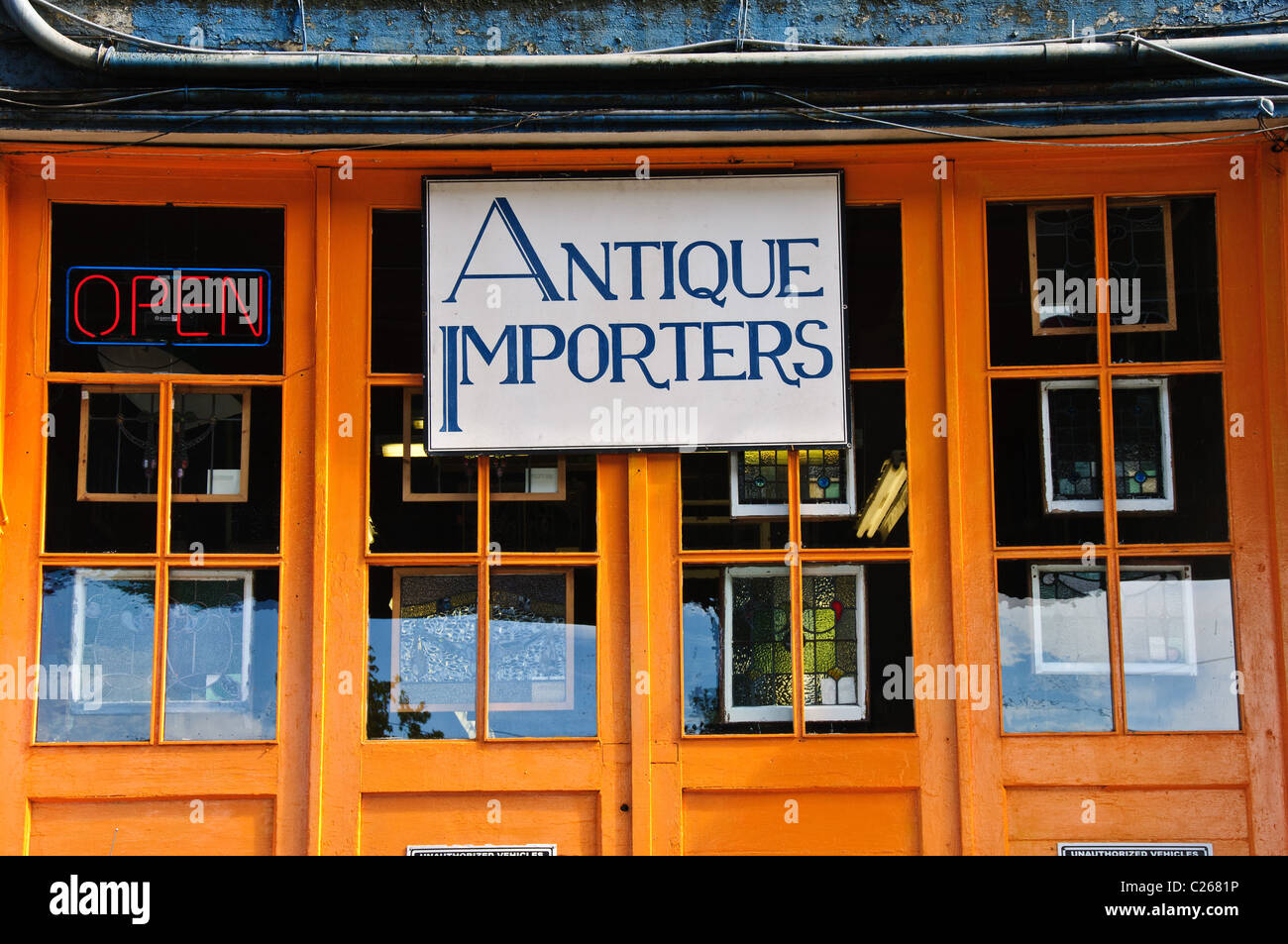 Antike Importeure, 620 Alaskan Way Downtown Seattle, Washington Stockfoto