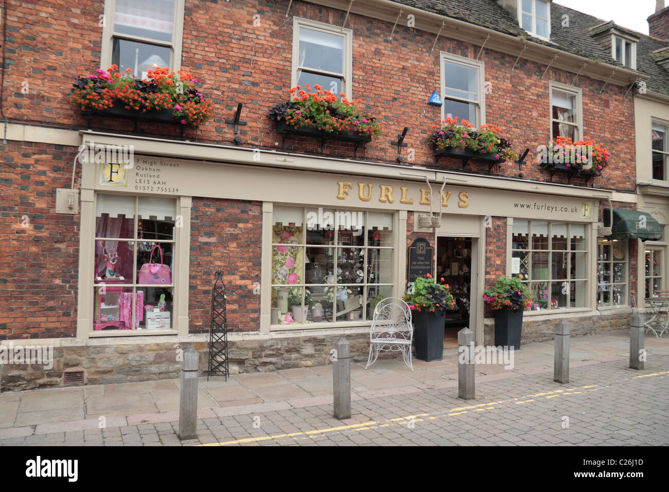 Furleys in Oakham, Kreisstadt von Rutland, England. Stockfoto Furleys in Oakham, Kreisstadt von Rutland, England. Stockfoto
