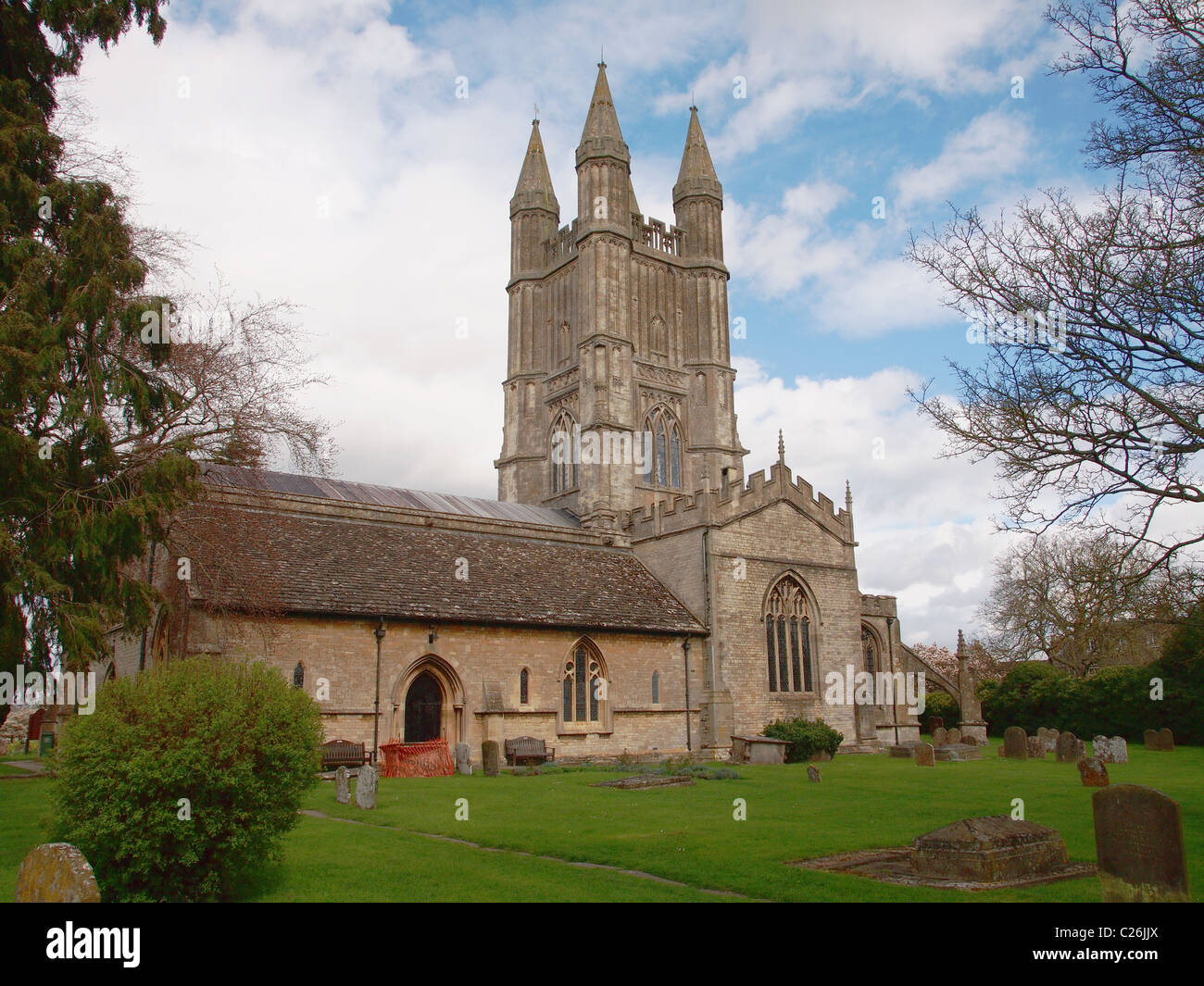 Str. Sampsons Kirche, Cricklade, Wiltshire, England Stockfoto