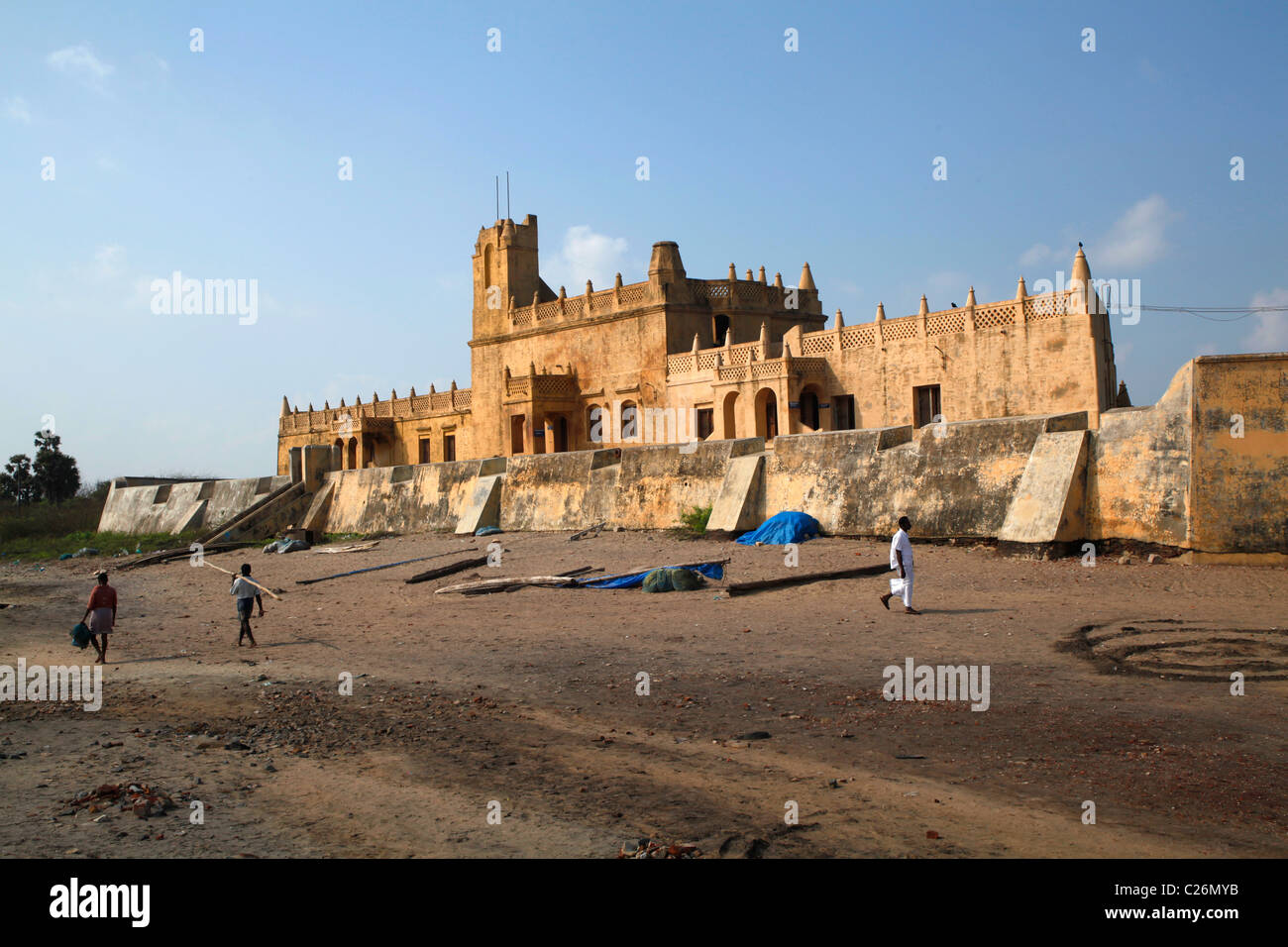 Dansborg Fort in Tranquebar eine alte dänische Kolonie in Tamil Nadu, Indien Stockfoto