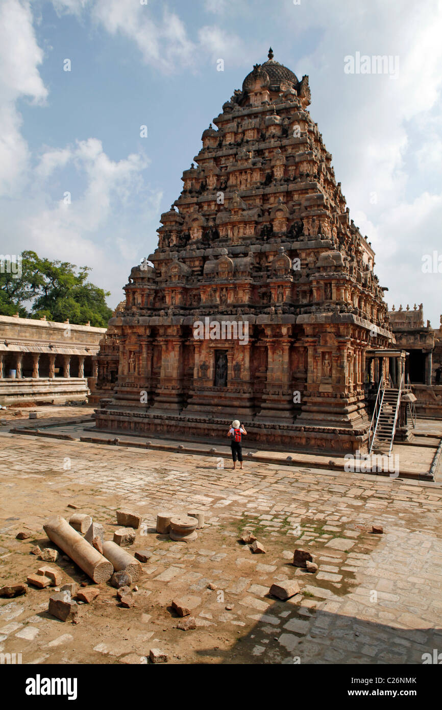 Brihadeeswarar-Tempel in Thanjavur, Tamil Nadu, Indien Stockfoto