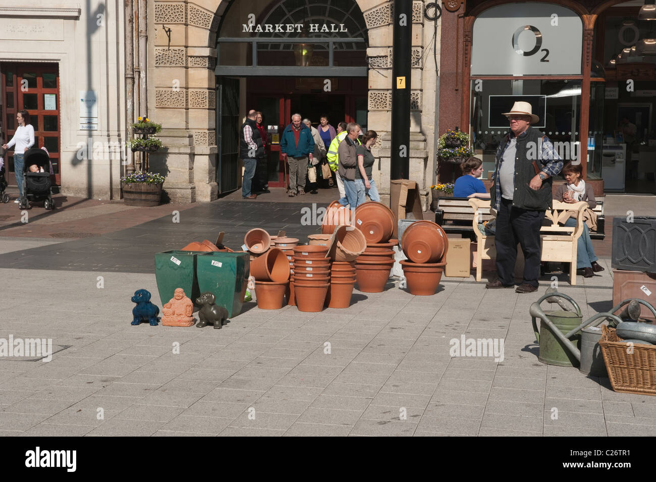 Hohe Stadt in Hereford Stockfoto