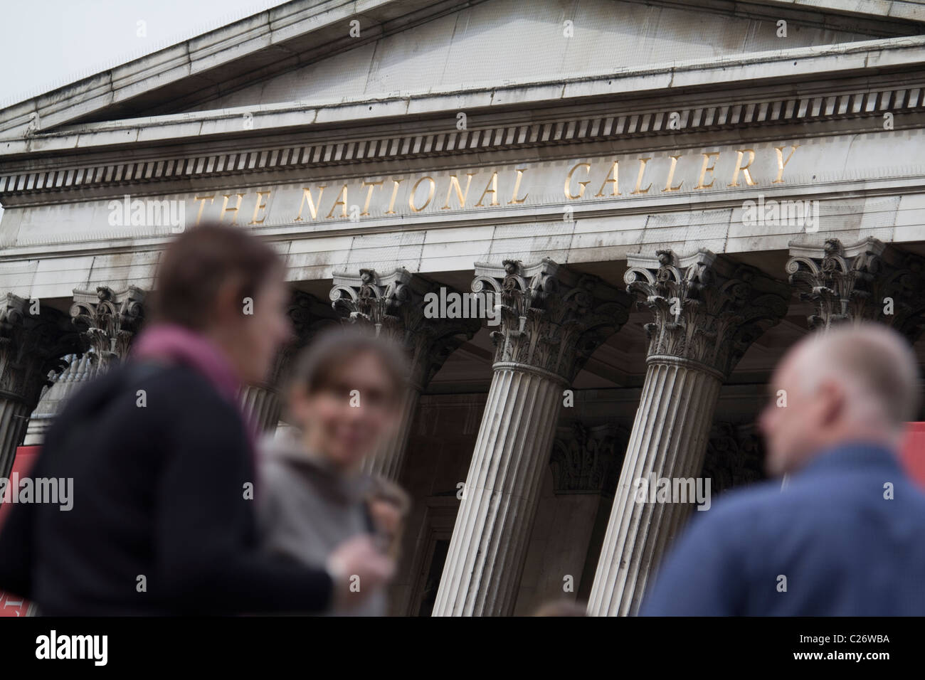 Die National Gallery in London Stockfoto