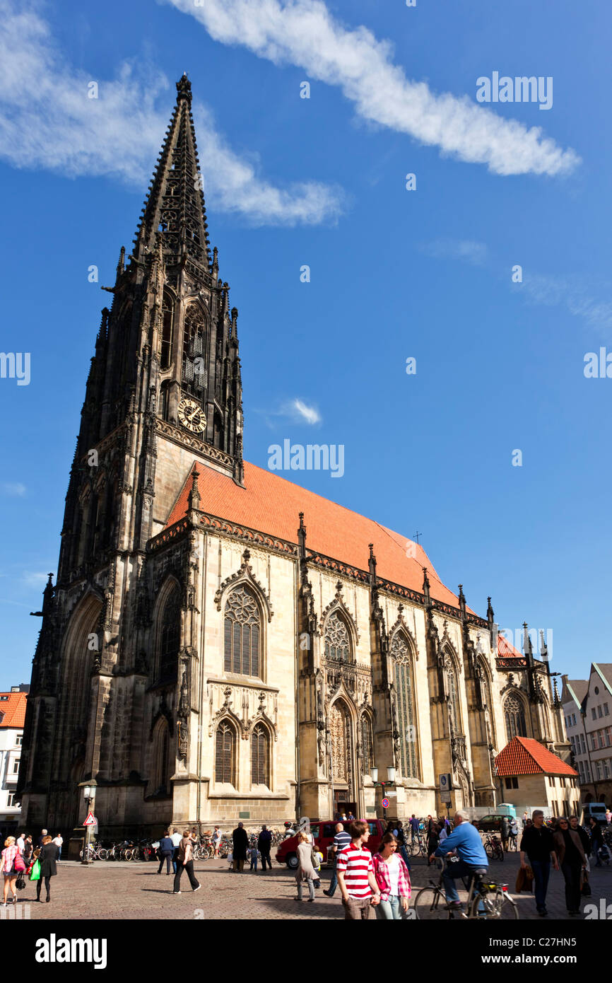 St. Lamberti Kirche in Münster Stockfoto