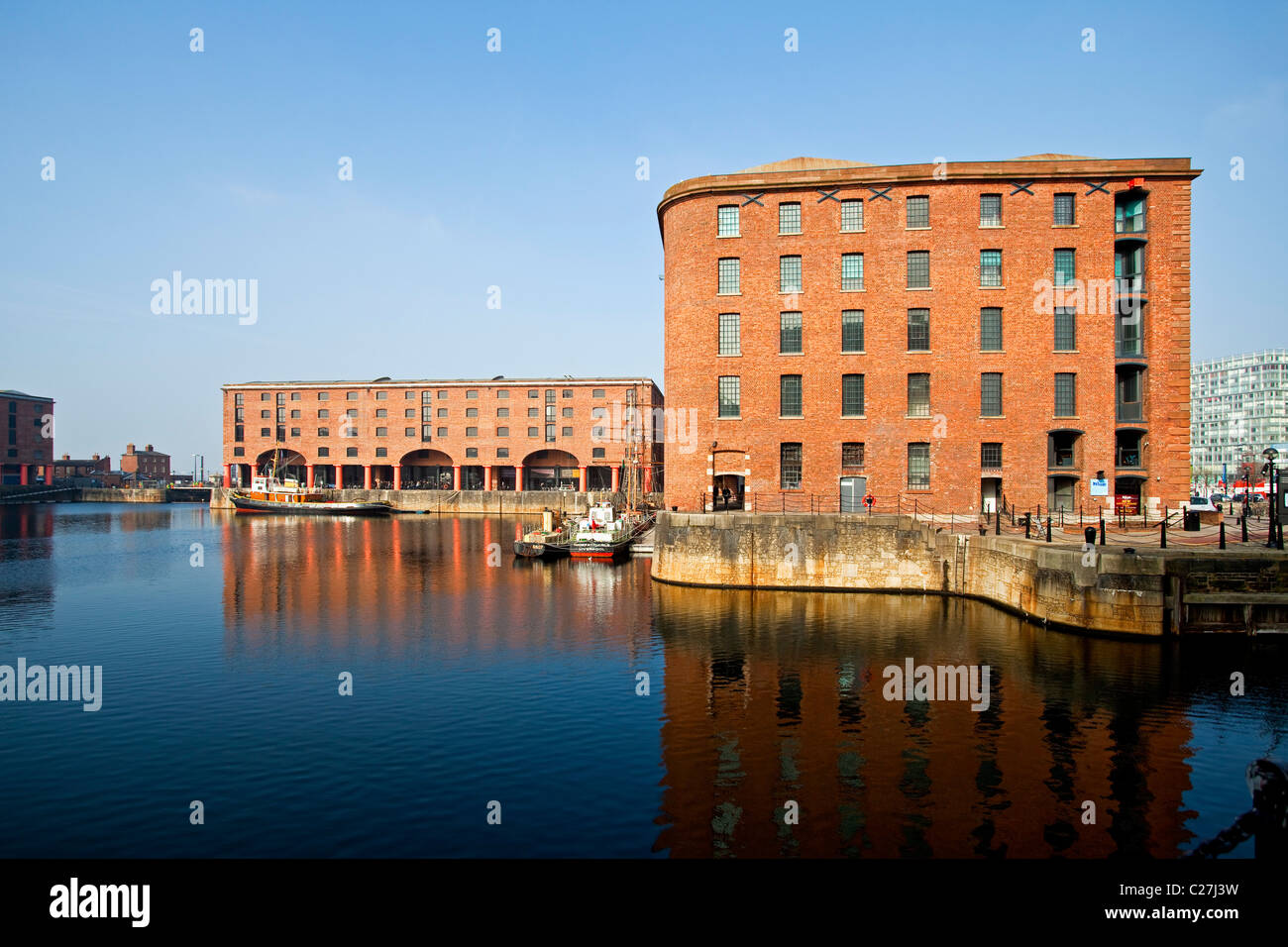 Albert dock in Liverpool Merseyside UK Stockfoto