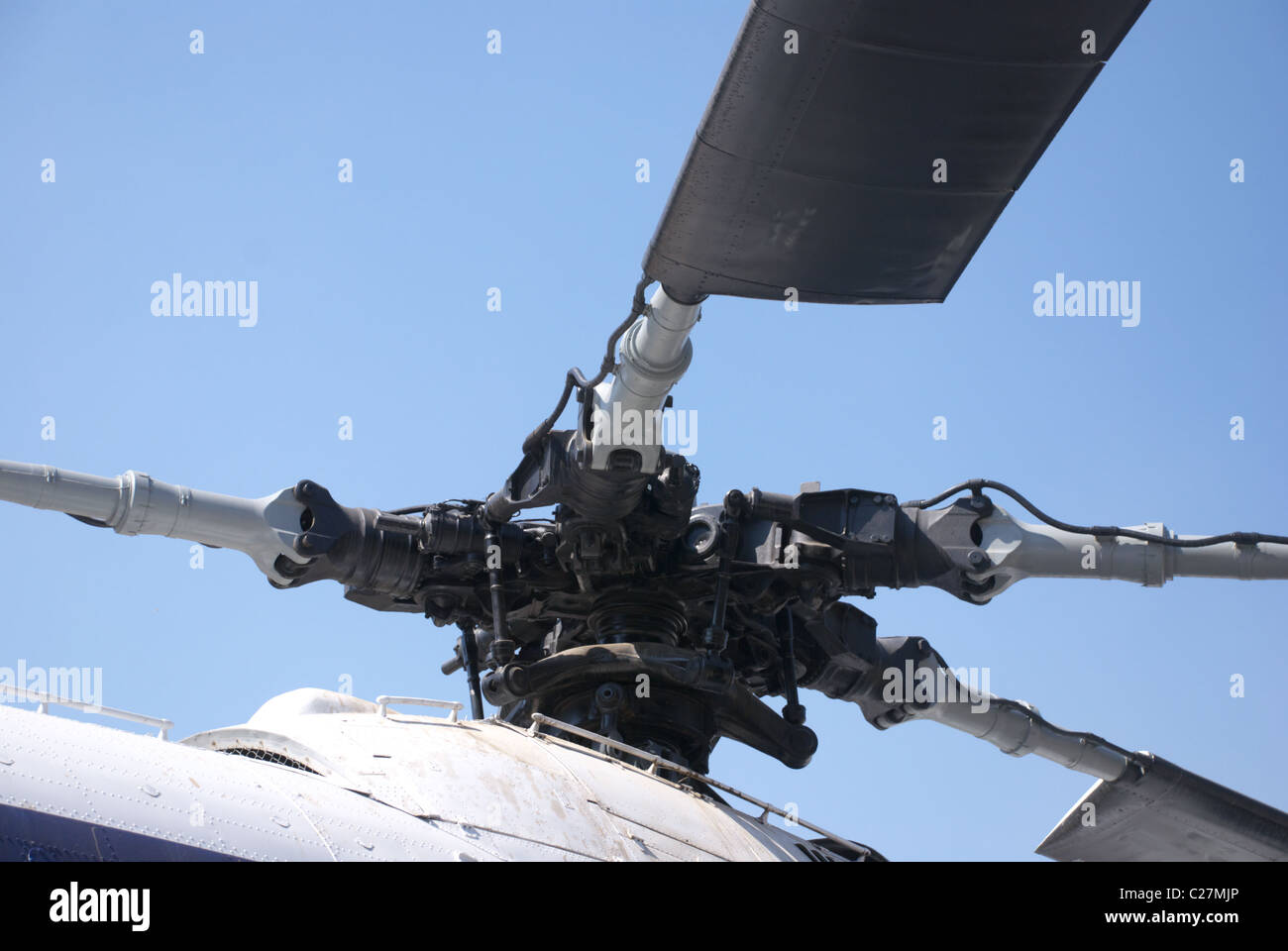 Hubschrauber-Rotoren Stockfoto