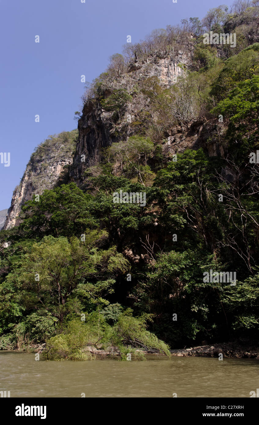 Sumidero Canyon (Cañon del Sumidero) in Chiapas, Mexiko Stockfoto