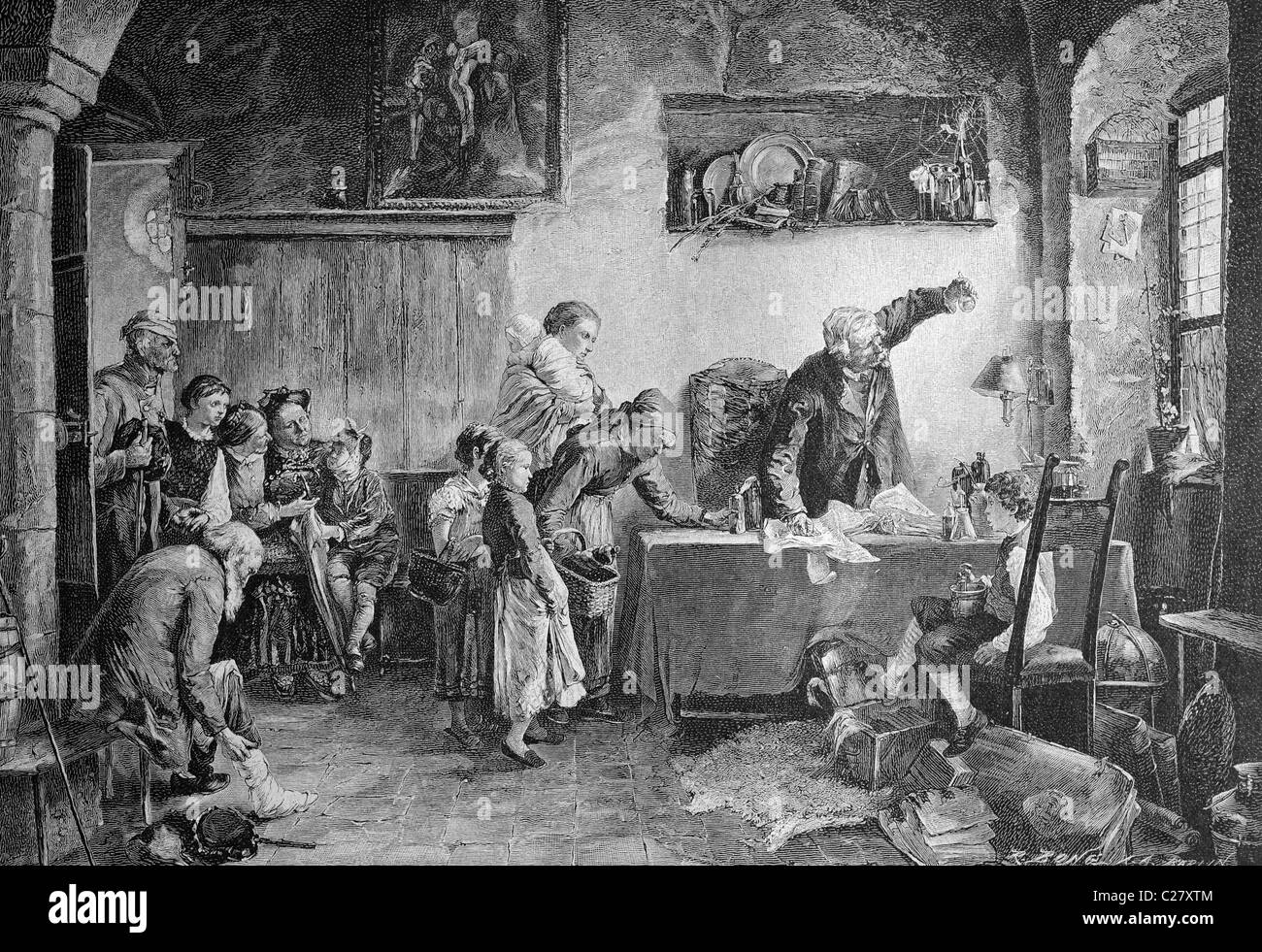 Der Wunderdoktor, historische Abbildung, ca. 1893 Stockfoto