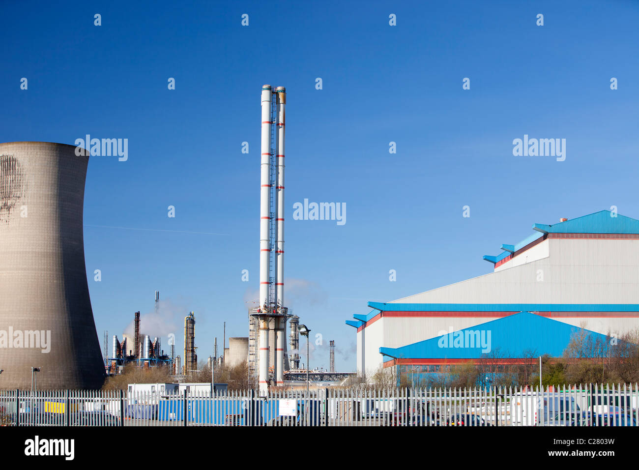 Energie aus Abfall Pflanze angeheizt durch die Verbrennung von Hausmüll in Billingham auf Teeside, UK. Stockfoto