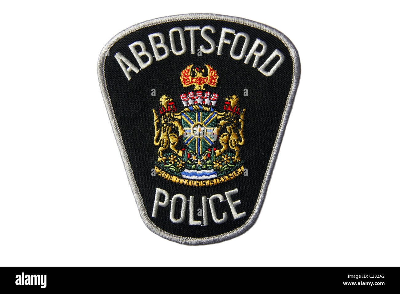 Polizei-Patch Abbotsford, Kanada Stockfoto