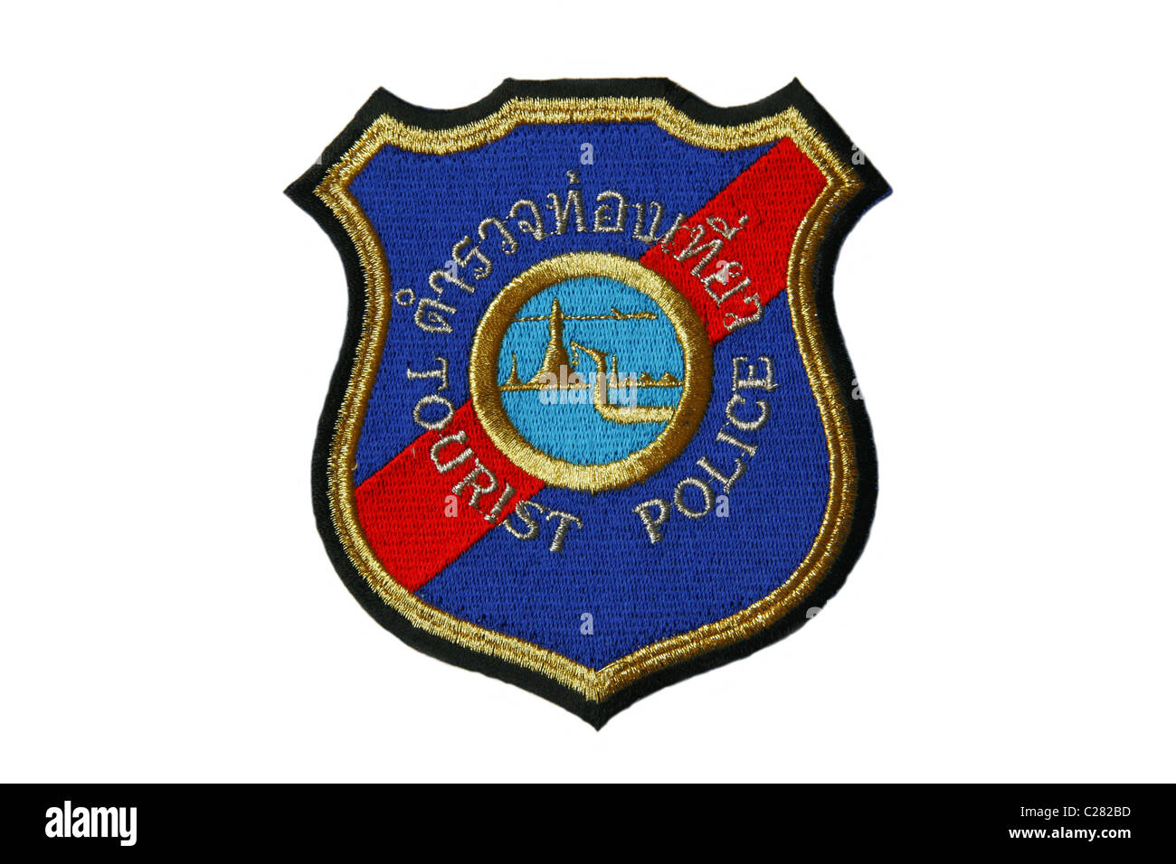 Thailändische Touristen-Polizei Patch, Thailand Stockfoto