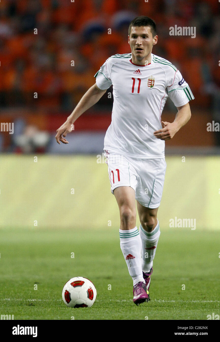 ADAM PINTER Ungarn REAL ZARAGOZA Ungarn & REAL Saragossa AMSTERDAM ARENA AMSTERDAM HOLLAND 29. März 2011 Stockfoto