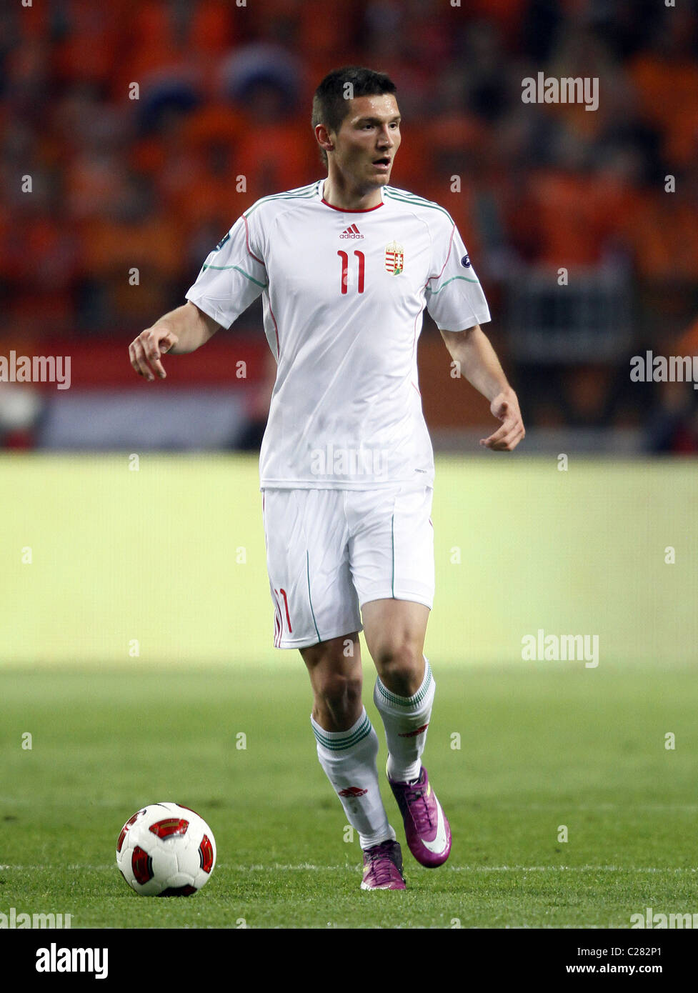 ADAM PINTER Ungarn REAL ZARAGOZA Ungarn & REAL Saragossa AMSTERDAM ARENA AMSTERDAM HOLLAND 29. März 2011 Stockfoto