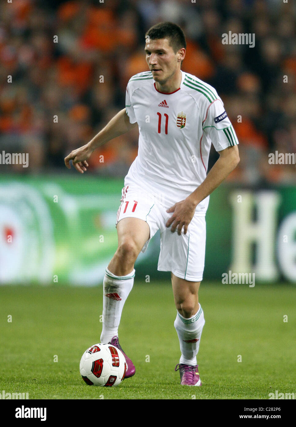 ADAM PINTER Ungarn REAL ZARAGOZA Ungarn & REAL Saragossa AMSTERDAM ARENA AMSTERDAM HOLLAND 29. März 2011 Stockfoto