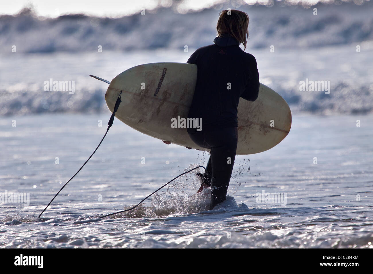 Kornische Surfer Stockfoto