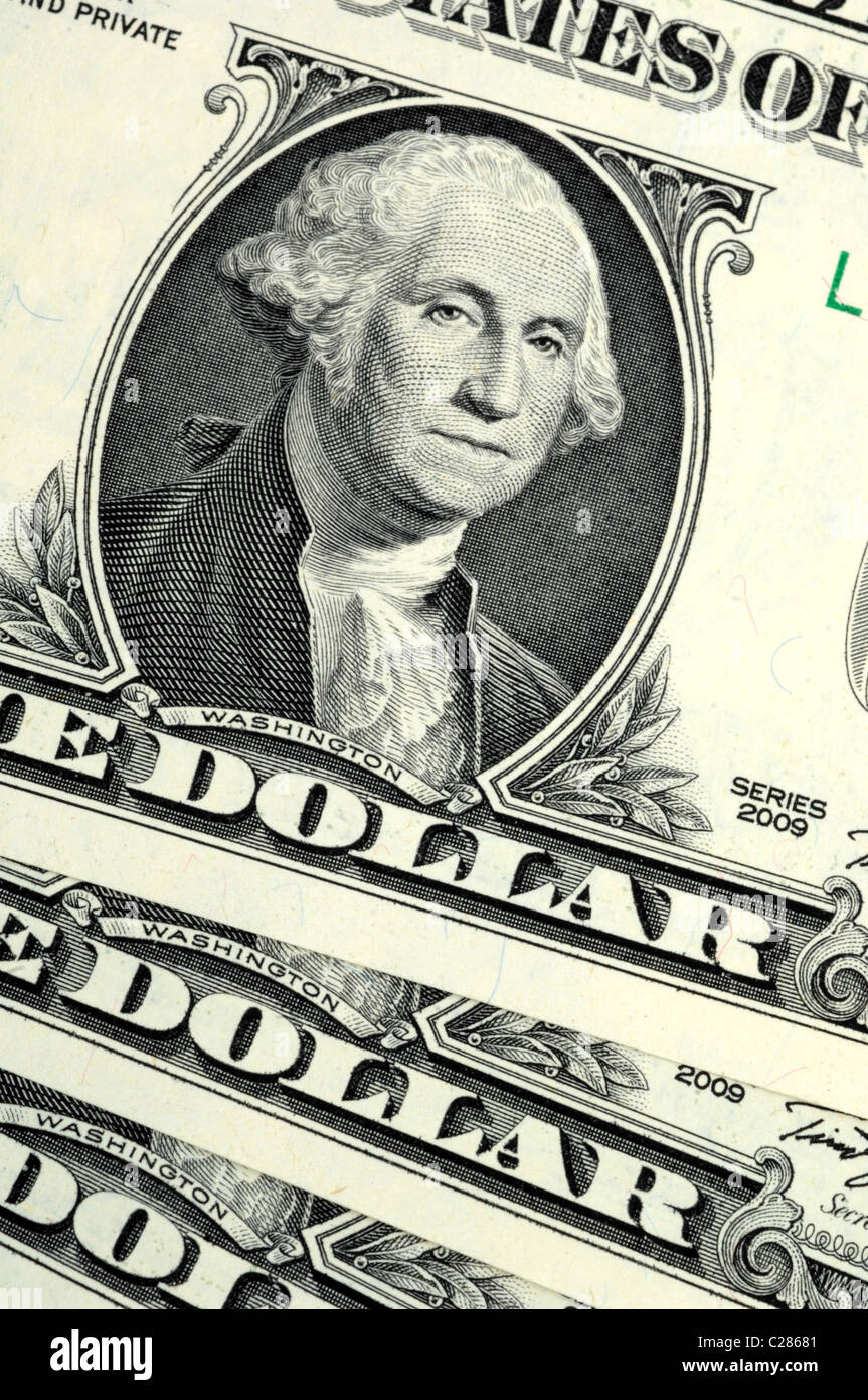 Amerikanischen Banknoten, Geld, Dollar, Dollar Stockfoto