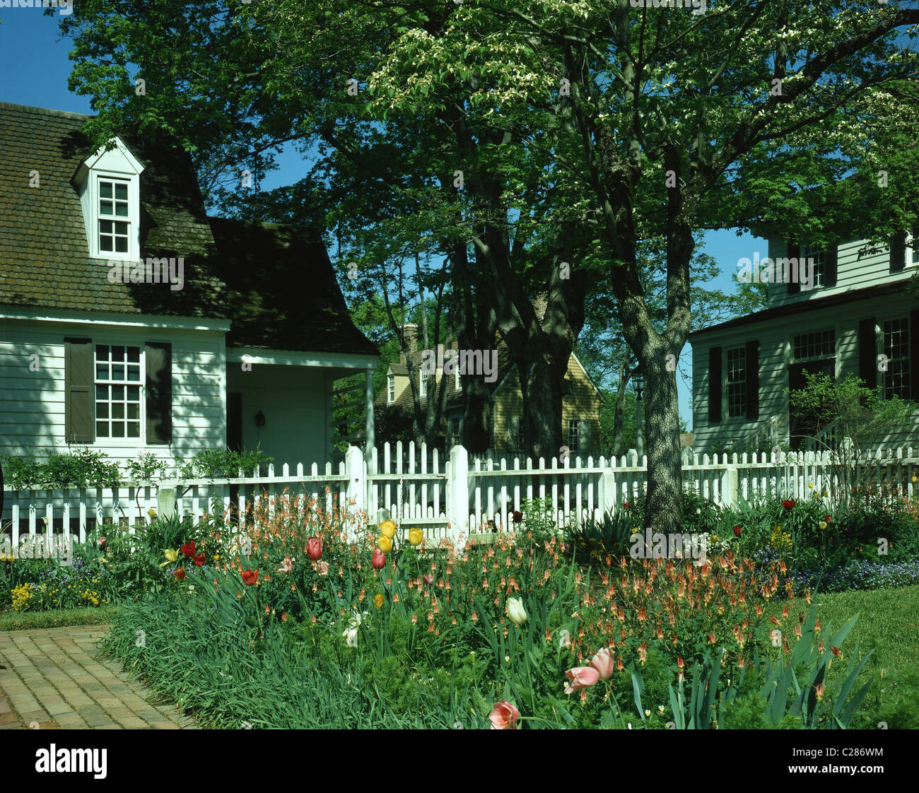 Taliaferro-Cole Garten in Williamsburg, VA Stockfoto