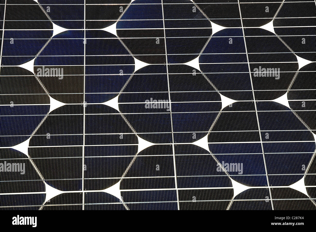 Solar-Panel, Nahaufnahme von einem Solar-Panel Stockfoto