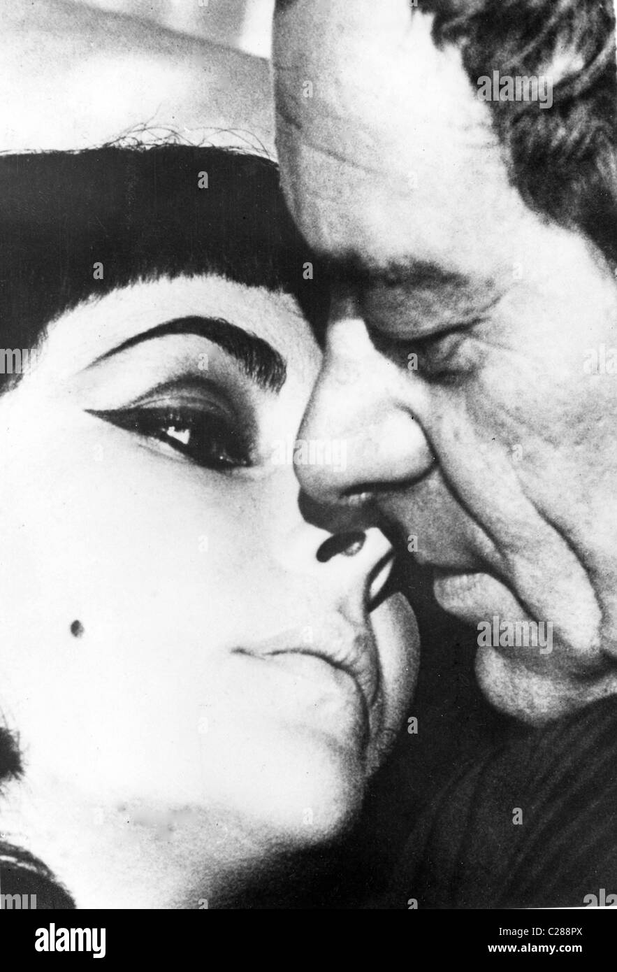Elizabeth Taylor und Rex Harrison in Cleopatra Stockfoto