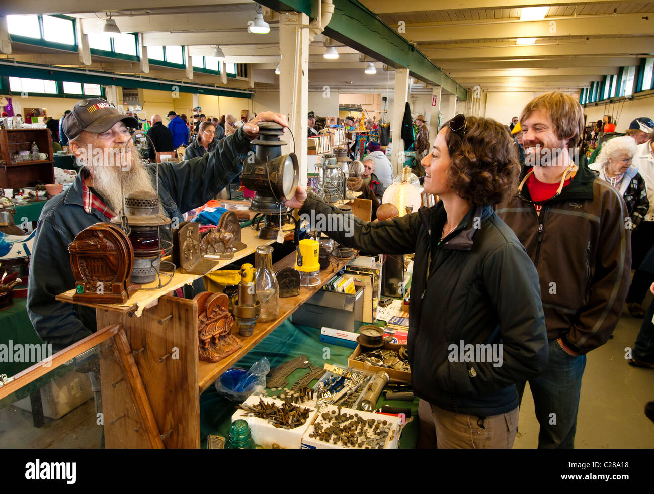 PICC-A-Dilly Flohmarkt, Eugene, Oregon. Stockfoto