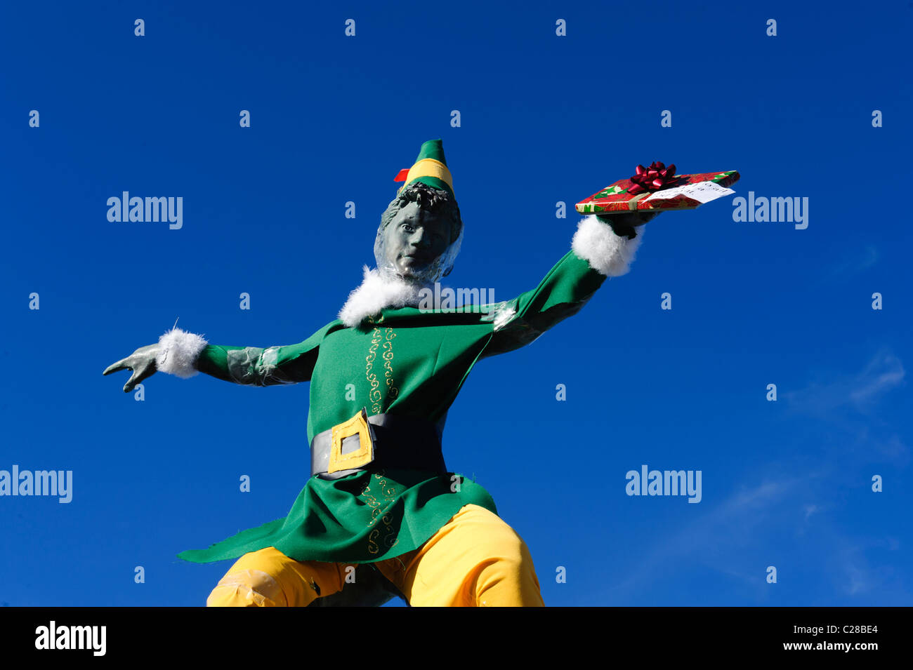 Cardiff-Kook in einem Elf-Kostüm Stockfoto