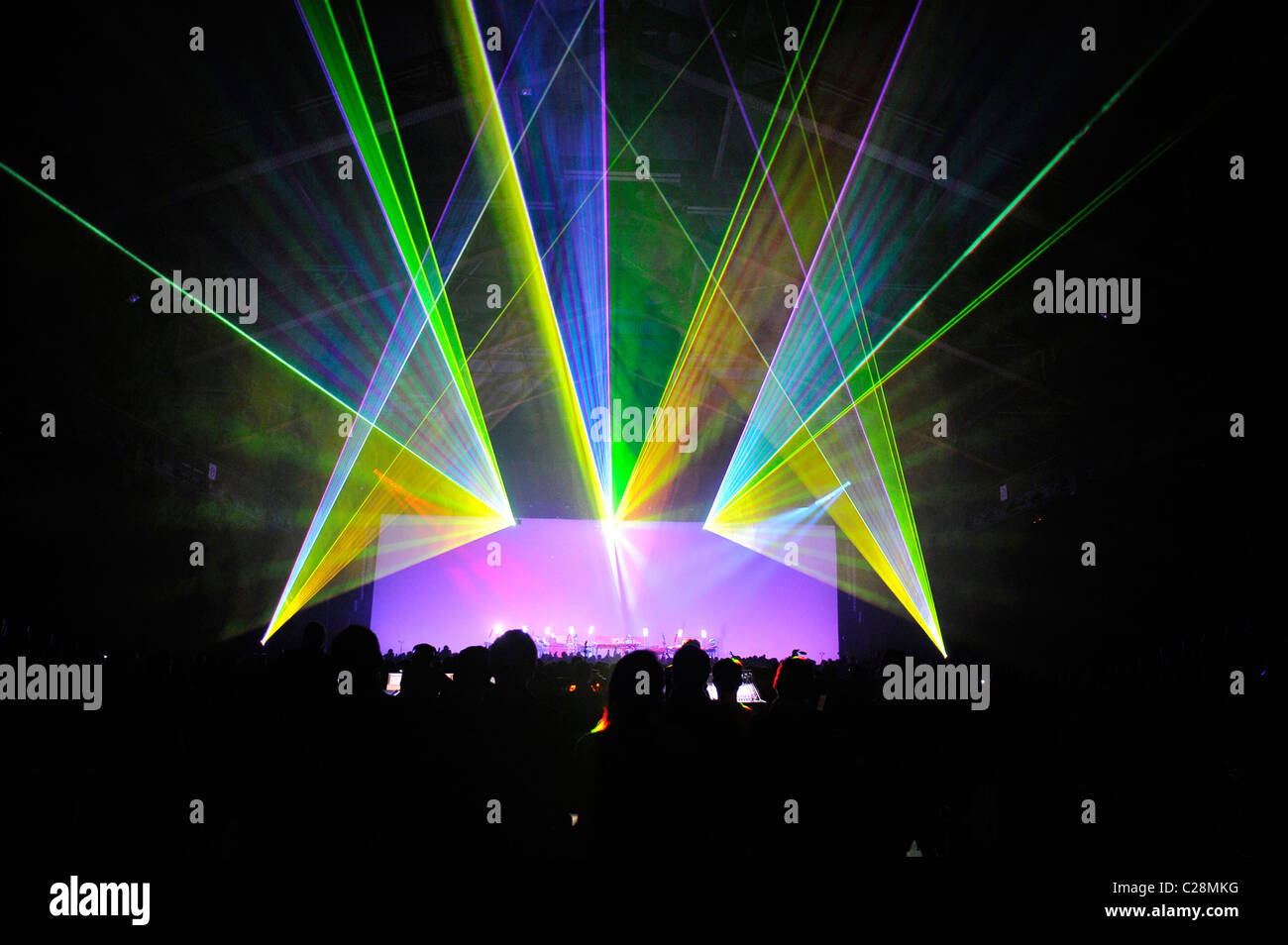 Lyon (69): Jean-Michel Jarre Konzert Stockfoto