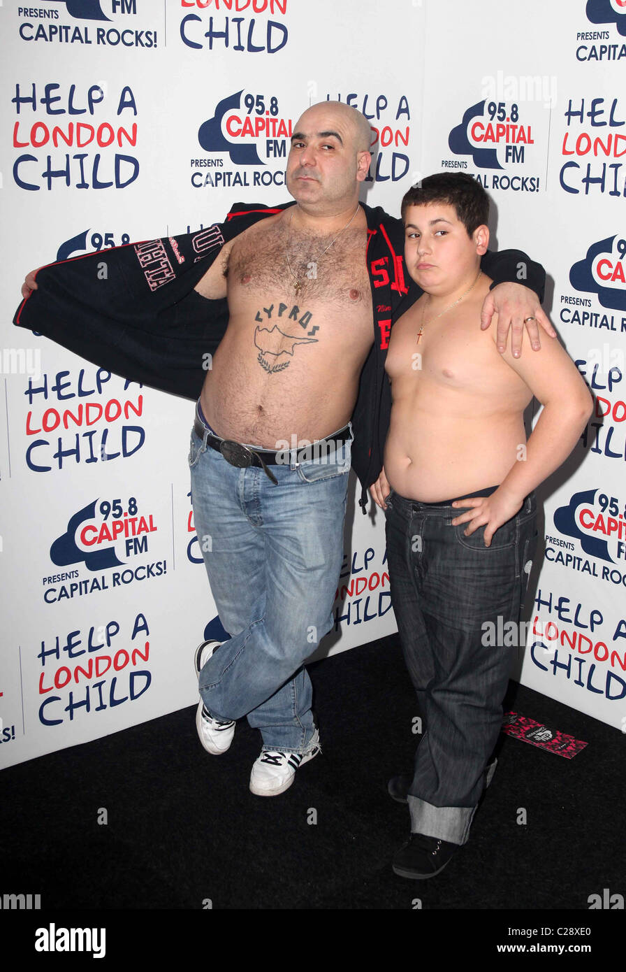 Stavros Flatley Capital Radio helfen A Child Nacht im Old Billingsgate Market in London, England - 14.12.09 / Stockfoto