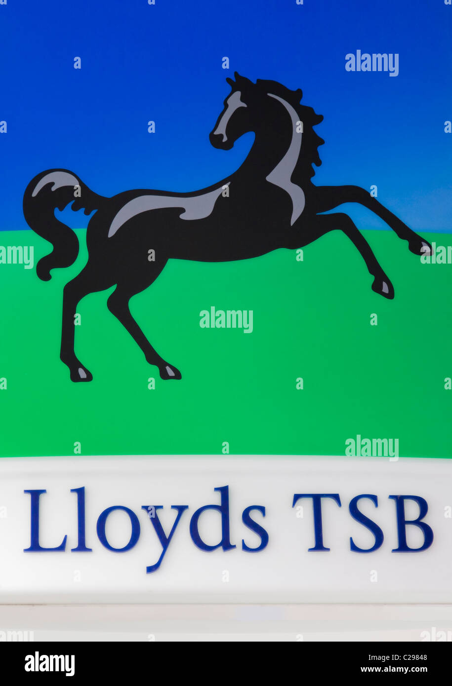 Lloyds TSB Bank Zeichen Stockfoto