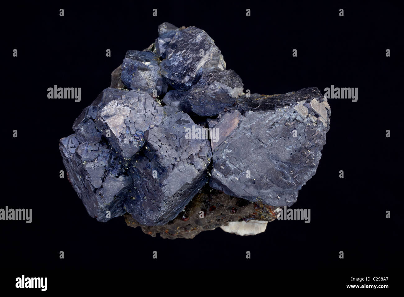 Galenit (PbS - Leitung Sulfid) - Sweetwater Mine - Reynolds County - Missouri - USA - das primäre Erz von Blei Stockfoto